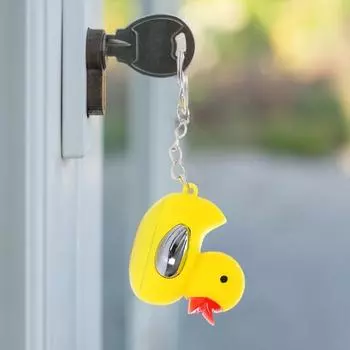 Yousheng Shocking Duck Keychain LED Light Key Ring for Pranks Funny Gadget Novelty Electric Key Chain Portable Joke Toy Great Gift for Coworkers 1pc