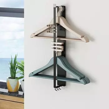 Yousheng Штамповка Бесплатная Магнитная Всасывающая Стиральная Машина Боковая Вешалка Балкон Настенный Крючок Для Хранения Подвесной Крючок Вешалка Для Сушки Полка A чёрный