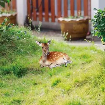 Yousheng Sika Deer Yard Sign 2D Acrylic Realistic Deer Garden Stake Outdoor Lawn Walkways Animal Figurine for Home Office Patio Decor светло-коричневого