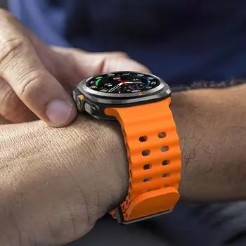 Yousheng силиконовый ремешок для часов износостойкий регулируемый водонепроницаемый быстросъемный спортивный дышащий ремешок для SamsungGalaxy Watch 7 Ultra вино красного