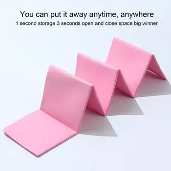 Yousheng Складной коврик для йоги из ТПЭ, утолщенный противоскользящий коврик для упражнений и фитнеса, экологически чистый пенопластовый коврик для пилатеса M серый