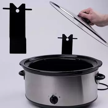 Yousheng Slow Cooker Lid Holder Heat-Resistant Reusable Pot Lid Stand Plastic Organizer for 6QT Crock Pots Space-Saving Hanging Rack чёрный
