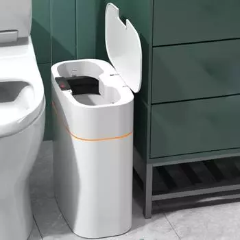 Yousheng Smart Trash Can 13L Большая емкость Водонепроницаемый Бесконтактный Умный Мусорный Бак Автоматический Держатель Мусора С Датчиком оранжевый