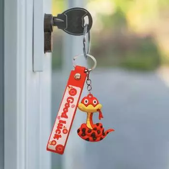 Брелок-змея Yousheng, подвеска в виде года Змеи, милый мультяшный зодиакальный змея, подвесной рюкзак, украшение, подарок для всех возрастов синий