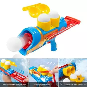 Yousheng Snowball Launcher And Maker Set для детей, игрушка для снежков, для взрослых, детская игрушка для снежков, снежный шутер для зимы A хаки