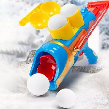 Yousheng Snowball Launcher для детей и взрослых, снежный ком, шутер, игрушка, игра в снежки на большом расстоянии, зимние игрушки для семейного отдыха синий