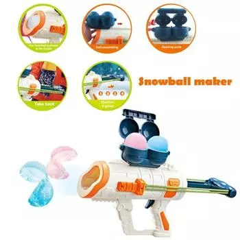 Yousheng Snowball Launcher для детей, игрушка для игры в снежки на открытом воздухе, снежный комбайн, зимние игрушки на открытом воздухе, снежный шутер для рождественских вечеринок, семейные игры