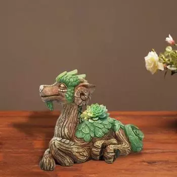 Yousheng сочная фигурка дракона, смоляная садовая статуя дракона-хранителя, скульптура, украшение для дома и улицы, орнамент, Рождественский подарок A