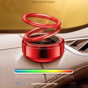 Yousheng Solar Powered Car Perfume Aromatherapy Diffuser Освежитель воздуха для салона автомобиля, вращающийся на 360 градусов, украшение приборной панели белый