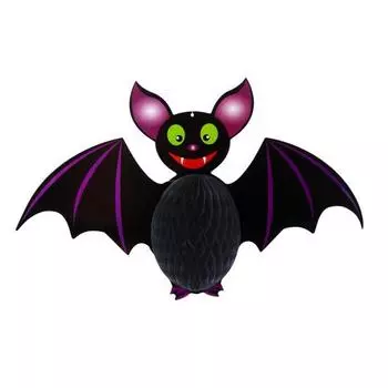 Yousheng Соты Хэллоуин Подвесные украшения Призрак Паук Тыква Ведьма Летучая мышь Бумажные соты Центральные элементы для внутреннего окна Декор дома с привидениями F