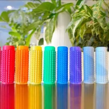 Yousheng Spiky Grippie Stim брелок карманный мини успокаивающий игрушка-фиджет колючий жесткий массажный брелок для снятия стресса и снижения тревожности чёрный