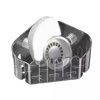 Yousheng Sponge Holder Sink Storage Rack Drain Hole Design Strong Load-bearing Easy to Install Transparent Reusable Sink Drain Basket Triangle