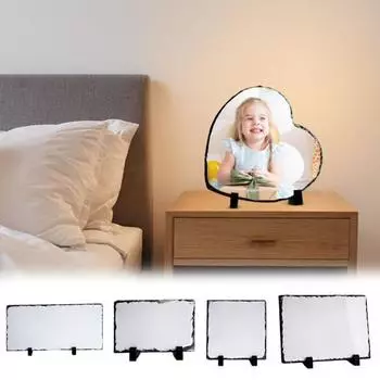 Yousheng сублимационный сланец теплопередача каменная фоторамка с подставкой для дисплея термоперенос самодельный сублимационный сланец для машины теплового пресса A