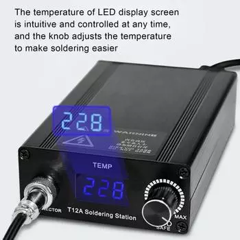 Yousheng T12A, 75 Вт, прочная паяльная станция, регулируемая, износостойкая, стабильная, полезная паяльная станция для ремонта US Plug