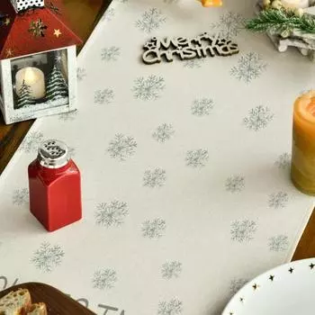 Yousheng Table Runner Christmas Tree Printing Machine Washing Home Party Decoration Table Runner Protecting Table Scrapper from Heat, Things, Scrapping ... 180cm A