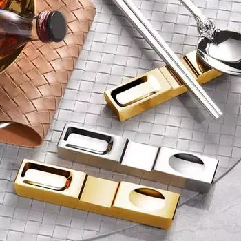 Yousheng термостойкая подставка для палочек для еды полированная универсальная глянцевая зеркальная поверхность подставка для палочек для еды кухонные принадлежности серебряный