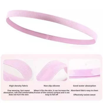 Yousheng Тонкая тренировочная повязка на голову, эластичная спортивная повязка на голову для женщин и мужчин, нескользящая впитывающая тканевая повязка на голову для футбола, тенниса, баскетбола синий