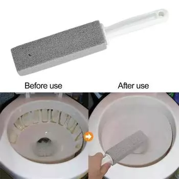 Yousheng Туалет Пемза Камень Удаление Пятен Кальция Отложения Жесткой Воды Длинная Ручка Эргономичный Ручка Чистящее Средство Для Туалета белый