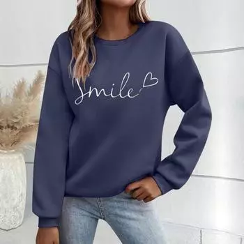 Yousheng унисекс толстовка с круглым вырезом средней длины свободный однотонный топ эластичные манжеты и подол хип-хоп стиль походный спортивный уличный пуловер топ XL фиолетовый