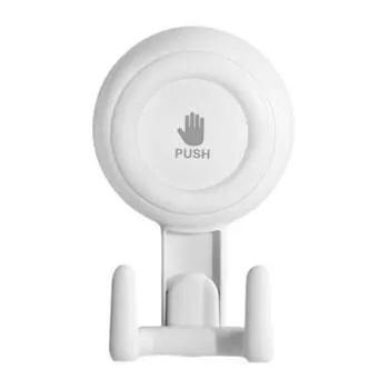 Yousheng Вешалка для полотенец Сверхмощная присоска Крючок для душа Сильная грузоподъемность Вращающийся Легко устанавливается Кухонный Крючок для стены ванной комнаты C