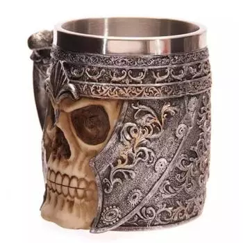 Yousheng Viking из нержавеющей стали, кофейная кружка с черепом, пивная чашка, подарок для мужчин, день отца