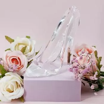 Yousheng Высокий каблук Статуэтка Украшение Прозрачный Акрил Высокий каблук Декор Изысканная Акриловая Скульптура Обувь Фигурка
