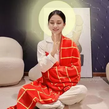 Теплое фланелевое одеяло Yousheng, принтованное платье священника Kasaya, домашний декор, великолепная мягкость, легкое, пригодное для машинной ручной стирки, одеяло для спальни и гостиной красный