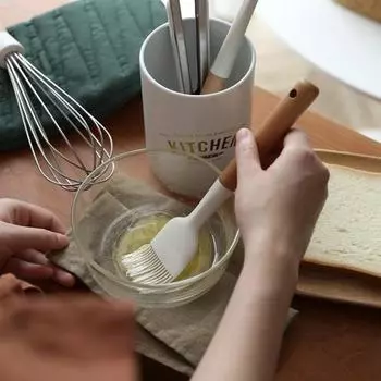 Yousheng венчик для яиц, легкий, устойчивый к высоким температурам, силиконовый, мука, крем, выпечка, кухонная утварь, инструмент для приготовления пищи 4 белый