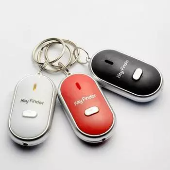 Yousheng Whistle Key Finder Мигающий звуковой сигнал Дистанционный брелок для поиска потерянного ключа синий