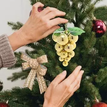 Yousheng виноградный шар, украшение на нить, пластиковый шар для рождественской елки, поддельный виноград, блестящий декор, многоразовые принадлежности для вечеринок для домашнего сада