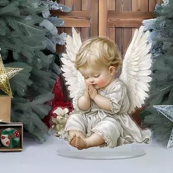 Yousheng Winter Snow House акриловое украшение 2D плоский вертеп настольная вывеска рождественский домашний офис гостиная спальня книжная полка настольный орнамент B