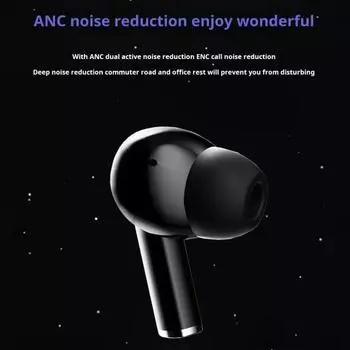 Yousheng Wireless Earbuds Bluetooth-compatible Earphones Immersive Sound Deep Bass Long Playtime Lag-Free Noise-canceling Earphones чёрный