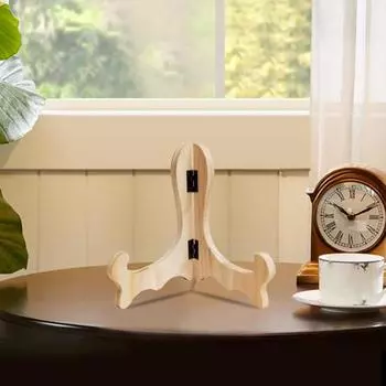 Yousheng витрина изогнутый дизайн складная деревянная мольберт ручной работы тарелка для чая торт блюдо подставка домашний декор для кафе S