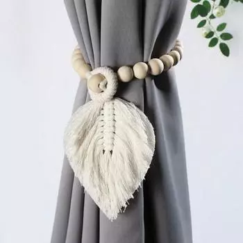 Подхват для штор с кисточками из дерева Yousheng, элегантный деревенский декор для гостиной и спальни, держатель для штор, товары для дома S