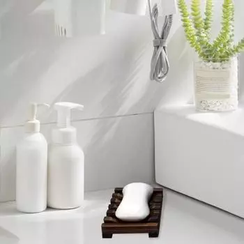 Yousheng Wooden Soap Rack Eco-friendly Reusable Self-Draining Design Ventilation Bathroom Soap Saver Holder Soap Tray