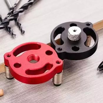 Yousheng Woodworking Hole Drill Positioner Locator Tool с втулками для сверла Простой в использовании многофункциональный набор для самостоятельного вертикального сверления карманных отверстий чёрный
