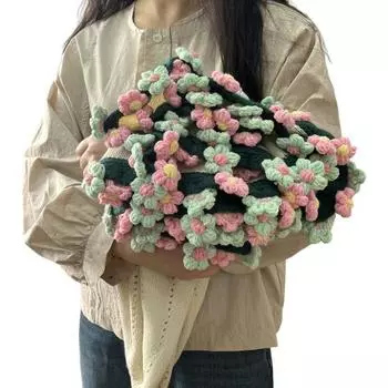 Yousheng вязаный крючком букет ромашек вязаный крючком букет одеяло ручной работы цветы плед для домашнего дивана кровать диван декор