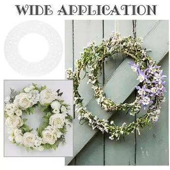 Yousheng Wreath Frame акриловые круглые доски для венков с отверстиями прозрачные цветочные обручи кольца для венков доски для гирлянд своими руками A
