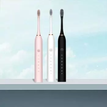 Yousheng X-3 электрическая зубная щетка водонепроницаемая дорожная принадлежность для ухода за полостью рта 6 режимов частоты зубная щетка ванная комната чёрный