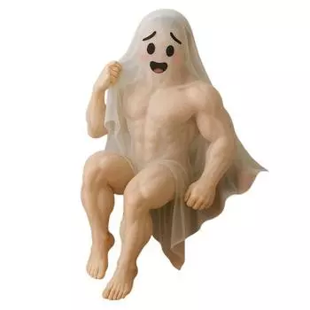 Yousheng Забавная статуя призрака Жуткие вечеринки Фестивали Украшения Хэллоуин Украшение для мрачных романтиков Готических коллекционеров Male