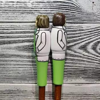 Yousheng забавный деревянный орнамент гладкая поверхность уникальный персонализированный веселый медсестра доктор настольное украшение праздничный подарок Male