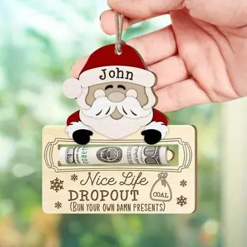 Yousheng забавный держатель для денег, украшения, подвесная подвеска с шнурком, легко подвешиваемая денежная карта, аксессуары для подвешивания рождественской елки