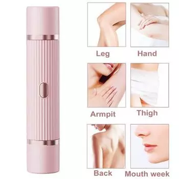 Yousheng Женская электробритва USB перезаряжаемая водонепроницаемая портативная дорожная бритва для лица, тела, зоны бикини, рук, ног, эпилятор, триммер фиолетовый