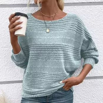 Yousheng женская футболка с круглым вырезом, однотонная футболка с длинным рукавом, свободный крой, осень-зима, повседневные пуловеры, топы S вино красного