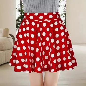 Yousheng женская мини-юбка с высокой талией и клетчатым принтом, юбка А-силуэта, базовый стиль, повседневный стиль, короткая юбка, универсальная одежда для работы и отдыха S