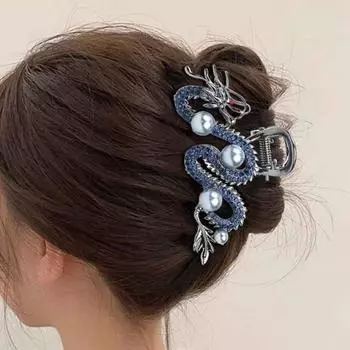 Yousheng Женская заколка для волос в китайском стиле в форме дракона, противоскользящая заколка для волос с зубцами, аксессуар для волос в виде акулы A