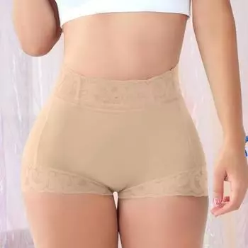 Yousheng женские утягивающие трусы с высокой талией и контролем живота, эластичные, большого размера, для стройной фигуры, с кружевным поясом, стальными косточками, утягивающие трусы M