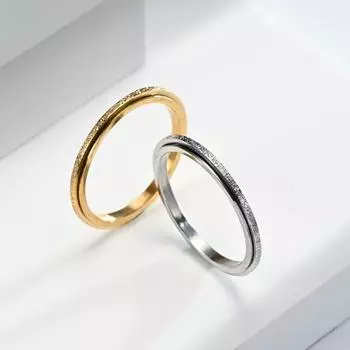 Yousheng женское кольцо 2 мм тонкое матовое вращающееся полированное кольцо для снятия стресса из нержавеющей стали простой стиль кольцо на палец модные украшения US 8