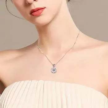 Yousheng Женское ожерелье Двойное сердце Запутанное украшение из страз, регулируемое с удлиненной цепочкой, ювелирные изделия из сплава для выпускного вечера, повседневные серебряный