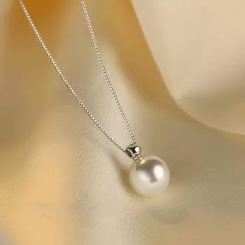 Yousheng Женское ожерелье с подвеской из искусственного жемчуга, медная цепочка из змеиной кости, вечеринка, свадьба, выпускной, ожерелье на ключицу, украшения на шею белый